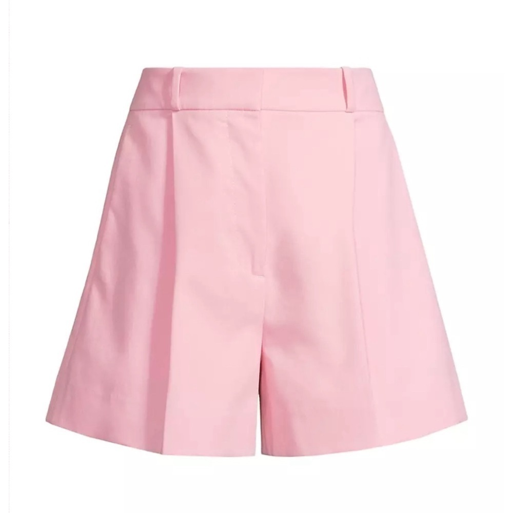 REBECCA TAYLOR COTTON SUITING TAILORED SHORTS PAILE ORCHID SIZE 0